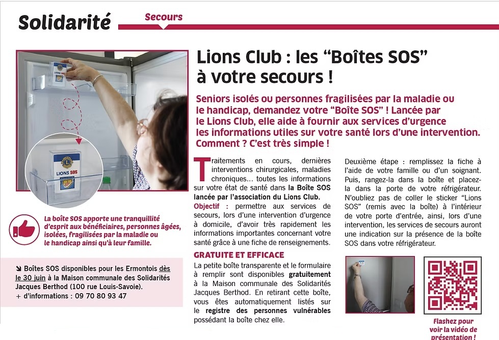 action boite sos